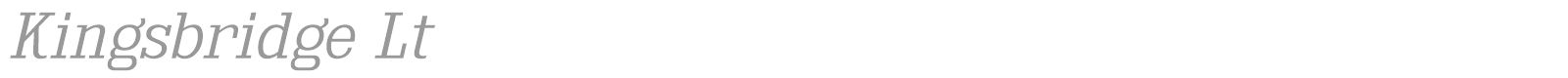 Kingsbridge font preview